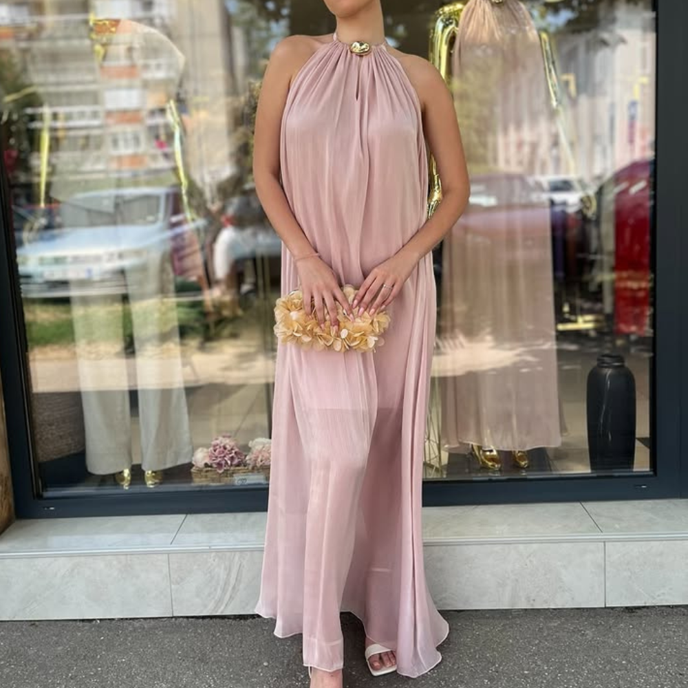 Elegáns Rakott Maxi Ruha